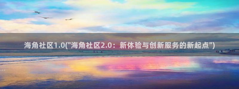 海角社区注册用户名符号：海角社区1.0(\