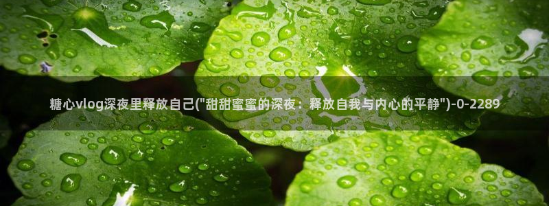 糖心vlog白虎